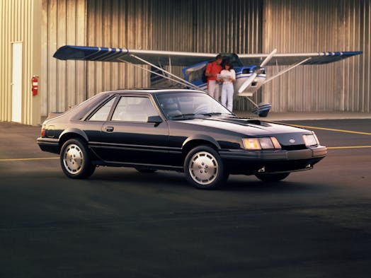 1986 Ford Mustang SVO front three-quarter