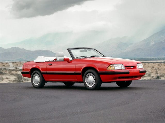 1989 Ford Mustang convertible front three-quarter