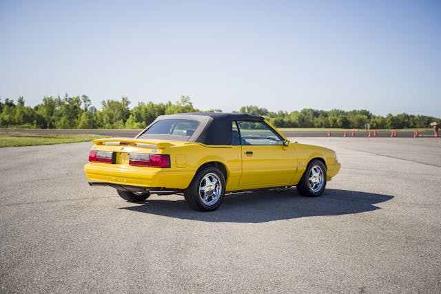 1993 Ford Mustang LX rear three-quarter