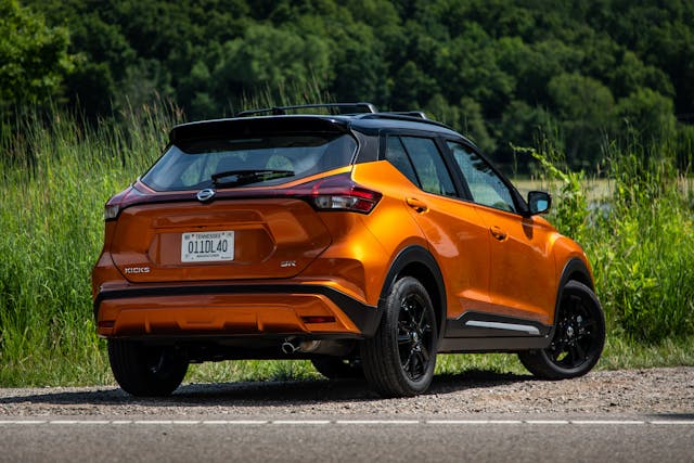 Nissan Kicks rear three-quarter