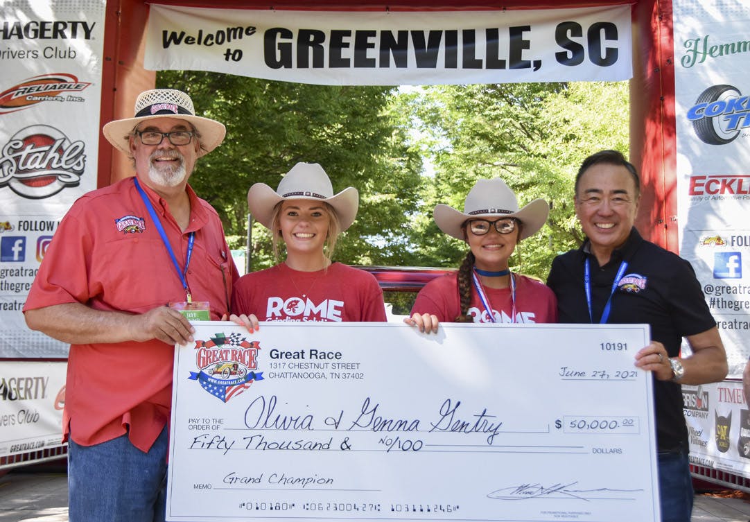 Gentry with grand champion check
