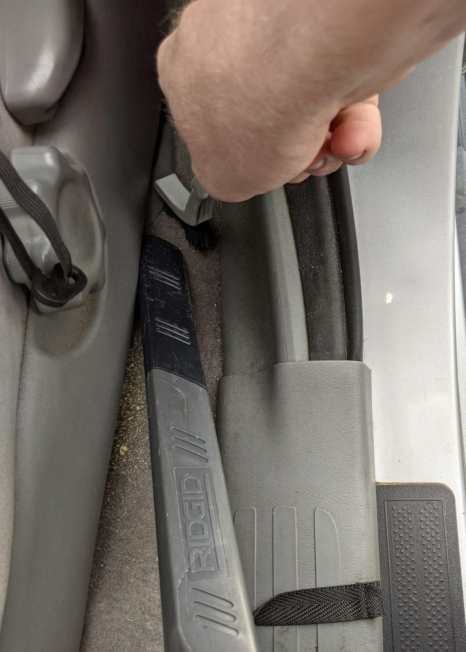 Car Odor Treatment brushing detail