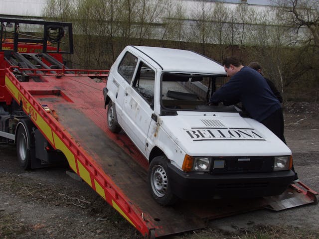 Bellona Larel Car towed