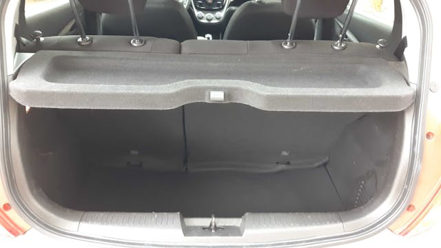 Chevrolet Spark rear cargo area
