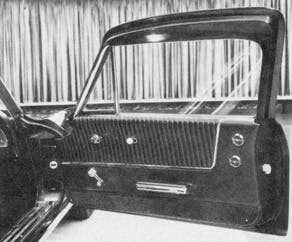 4-Seater 1963 Split Window Coupe Prototype door panel