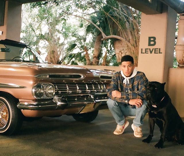 Devin Booker Impala Penny and Pet Dog