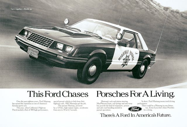 Ford Chases Porsches for a living