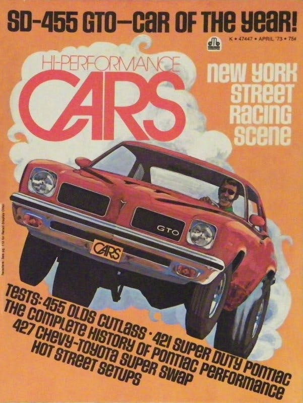 GTO Magazine Cover 1973 April