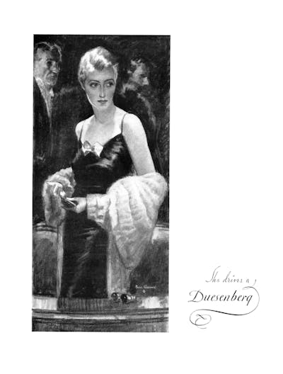 Great American print ads - 1934-35 She Drives a Duesenberg