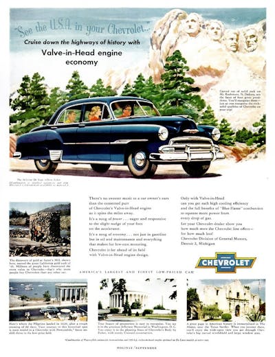 Great American print ads - 1951 Skyline Deluxe - See the USA in Your Chevrolet