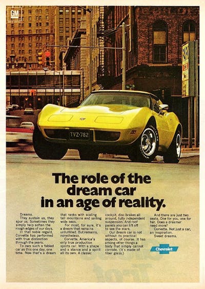 Great American print ads - 1977 Corvette