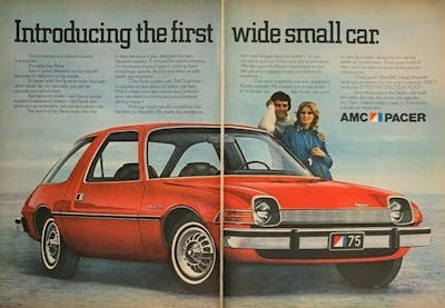 Great American print ads - Pacer - The first wide small car