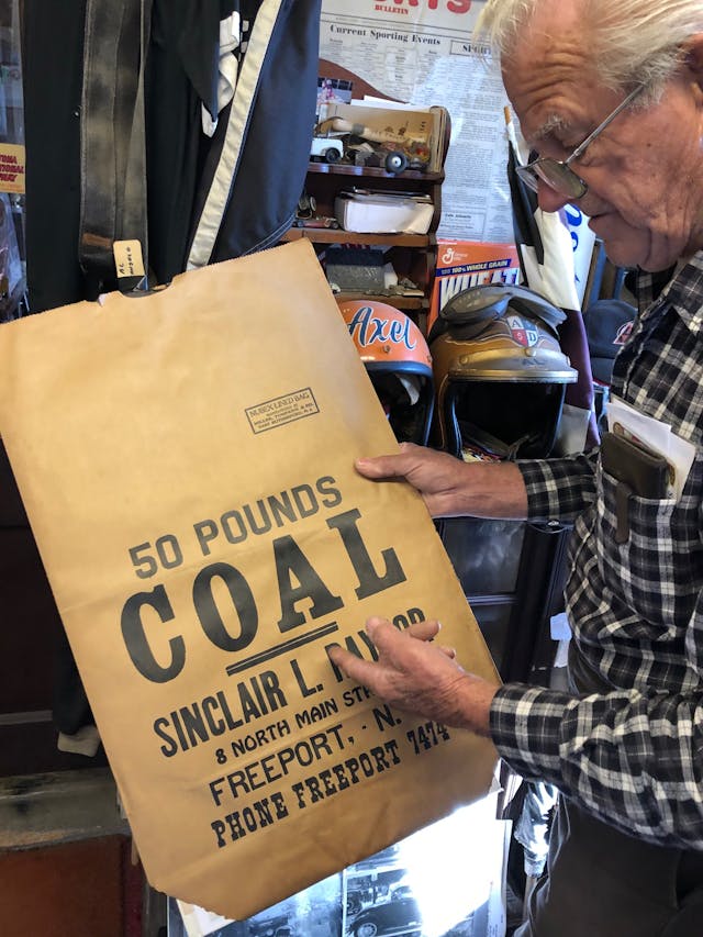 Himes Museum 50 pounds coal bag