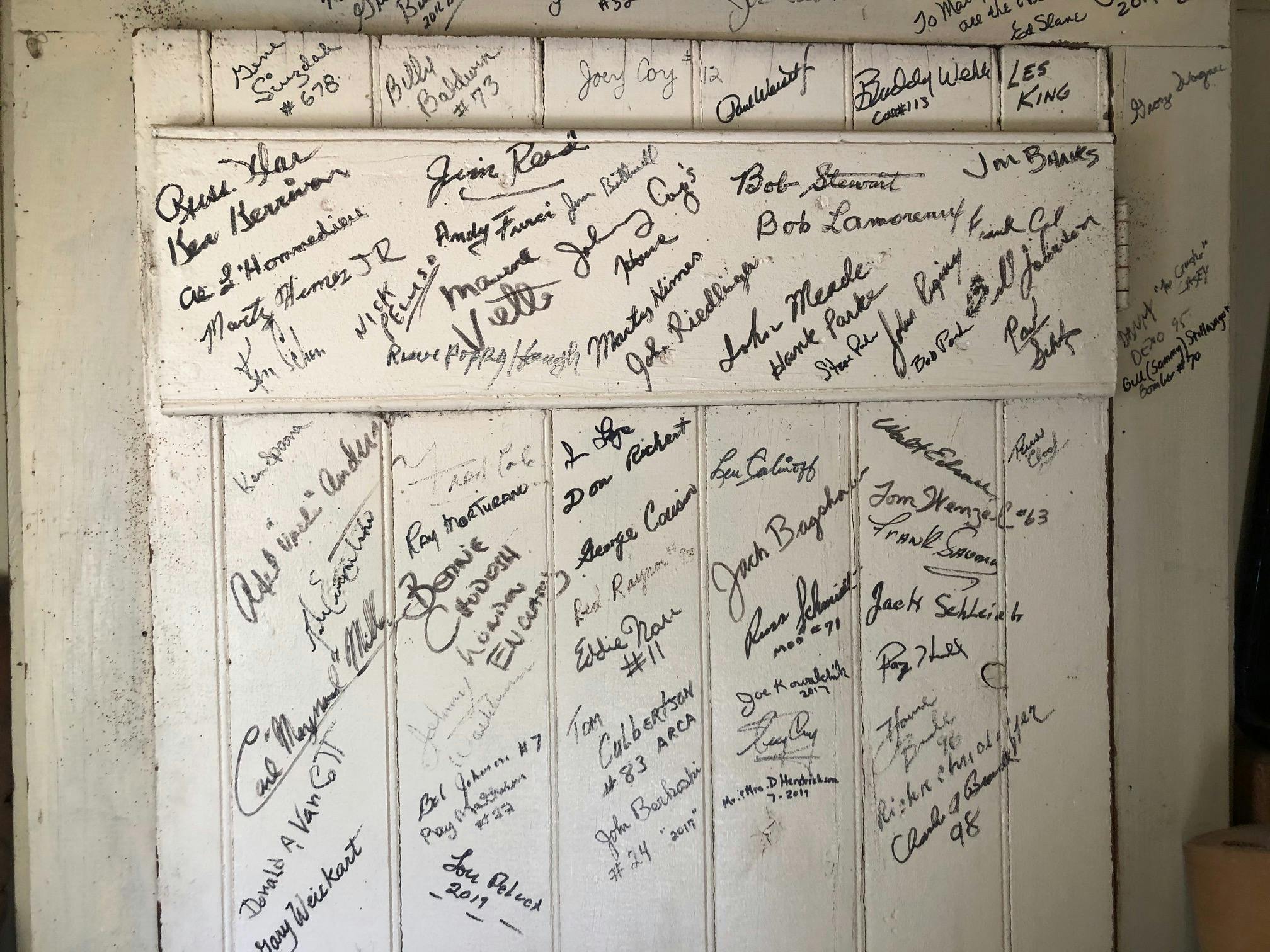 Himes Museum signature wall
