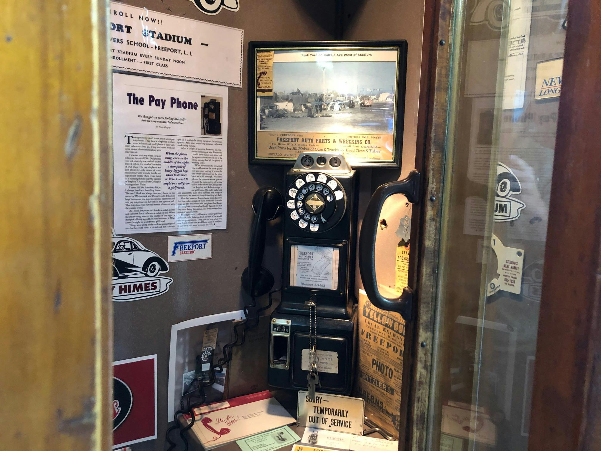 Himes Museum pay phone booth