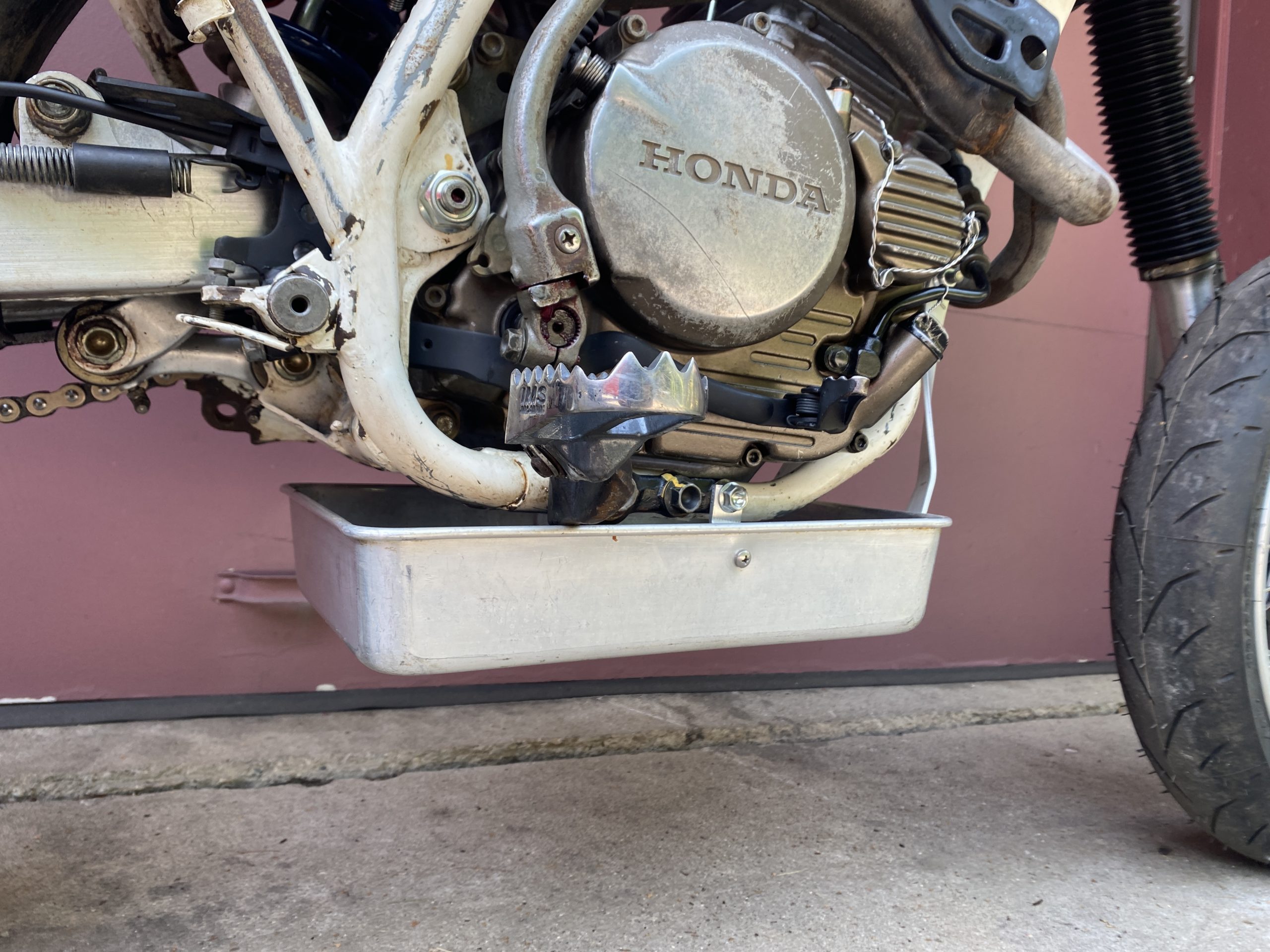 Why I bolted a baking pan to my Honda XR250R - Hagerty Media