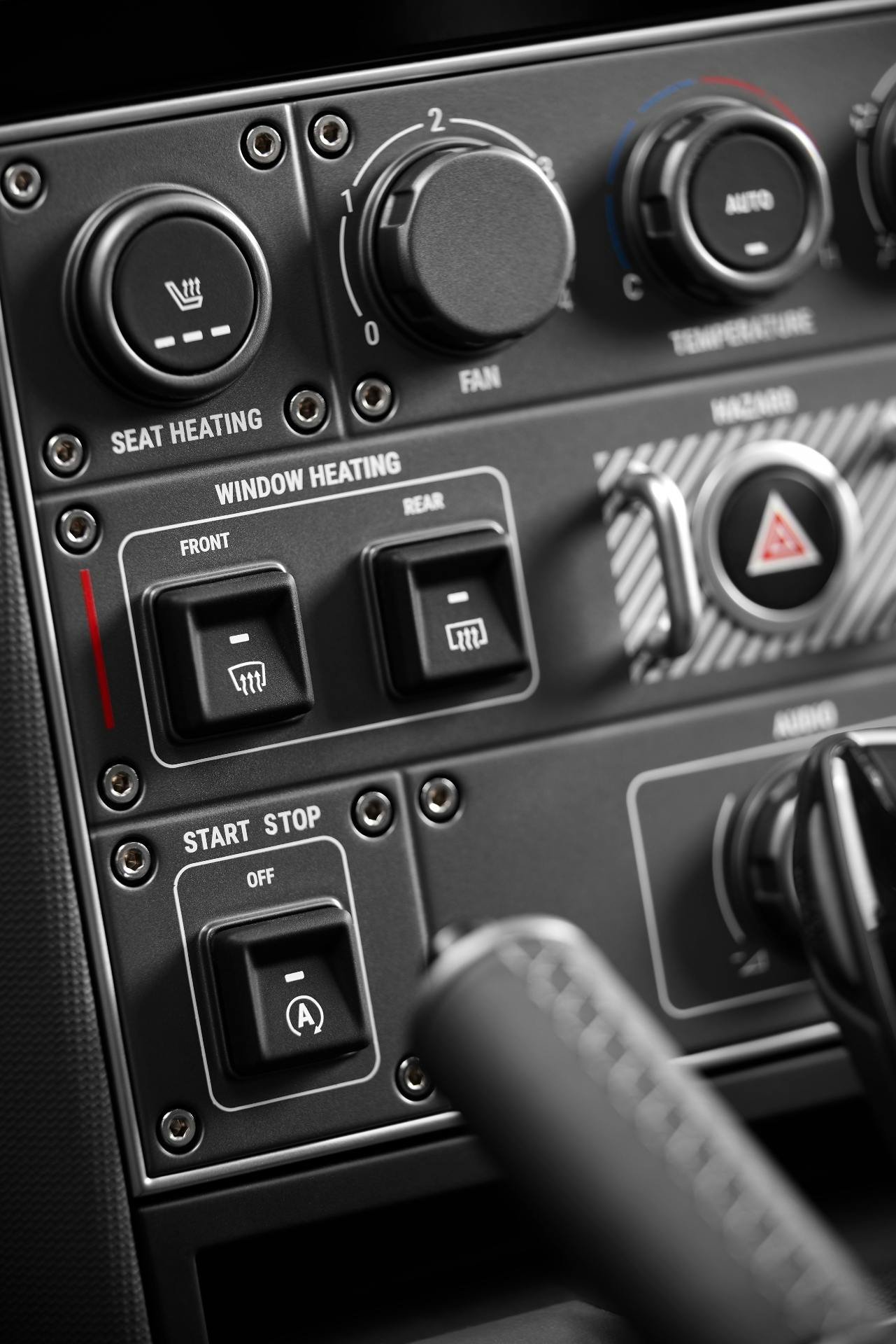 Ineos Grenadier interior gauges switches detail
