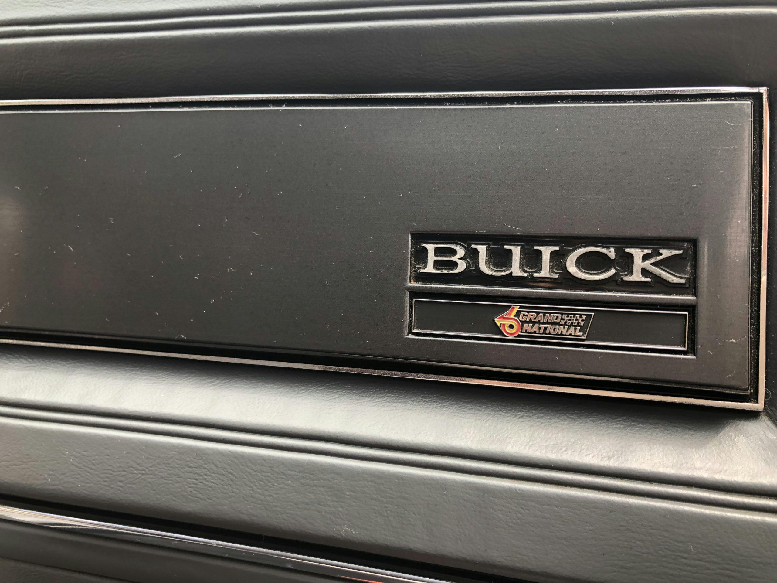 1987 Buick Grand National interior dash