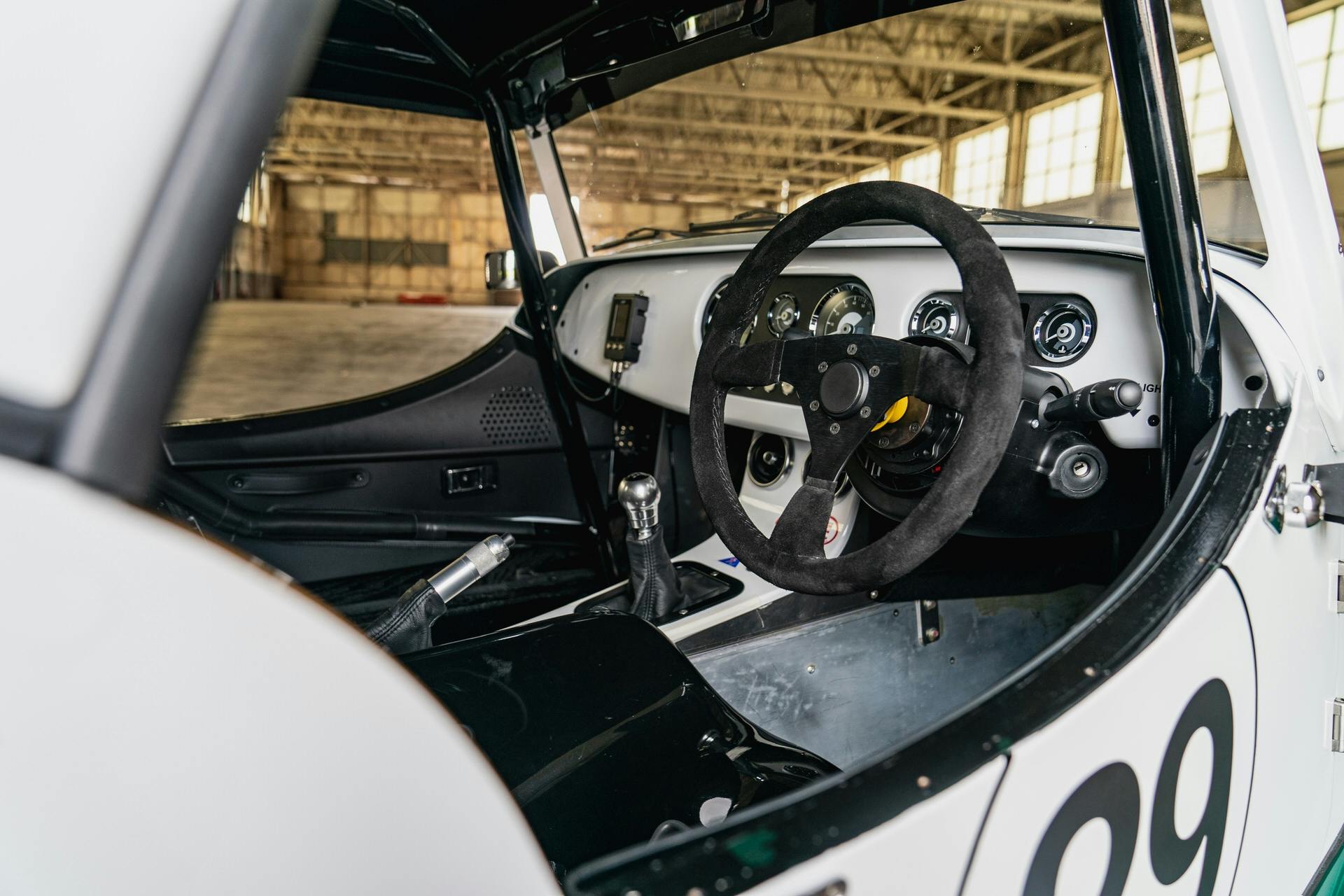 Morgan Plus Four racer cockpit