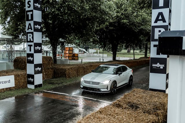 Polestar 2 beast at Goodwood hill