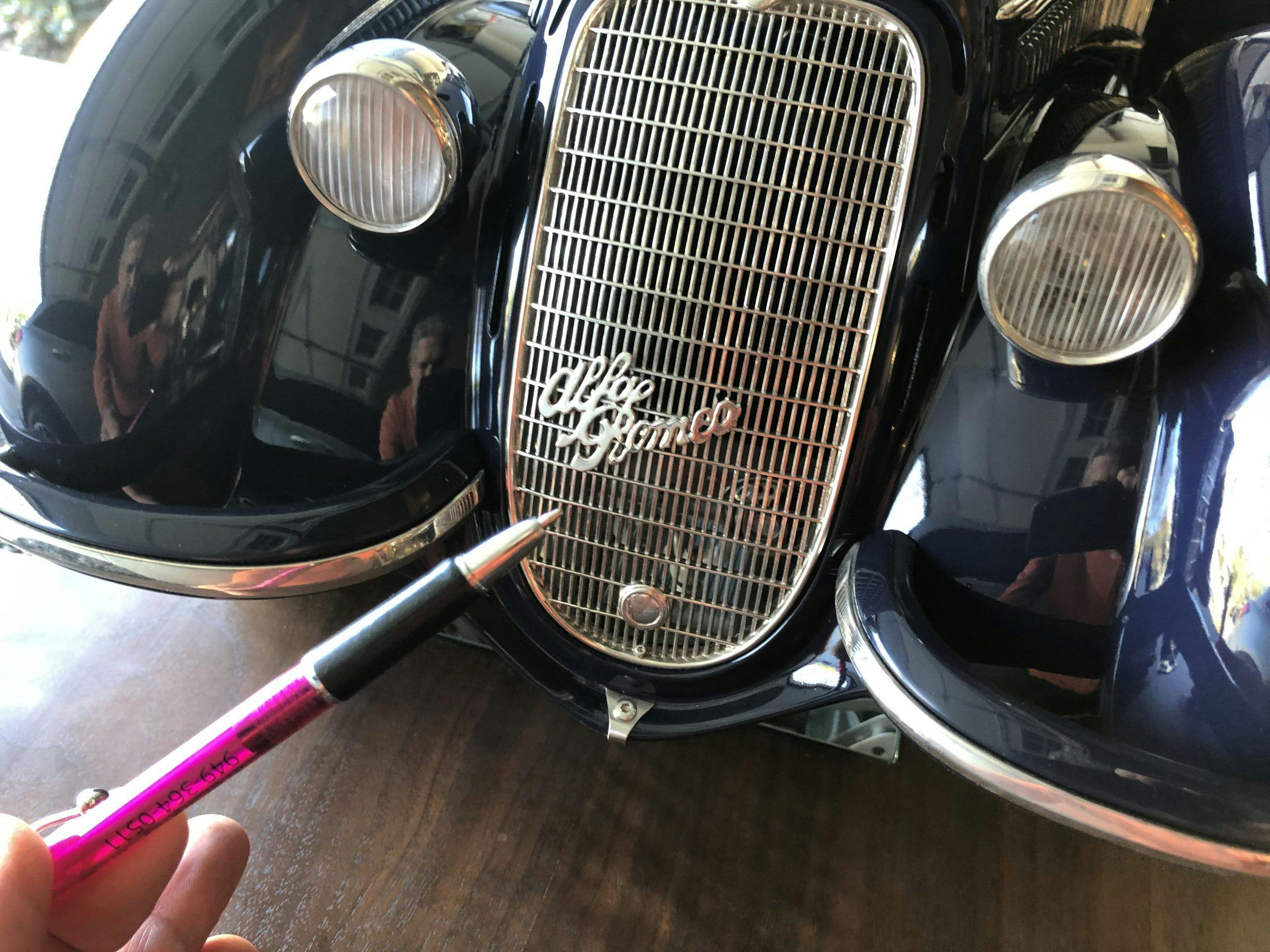 Alfa 38 scale model front grille