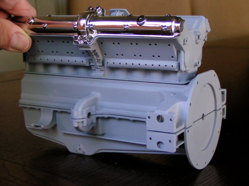 Alfa scale model crankcase