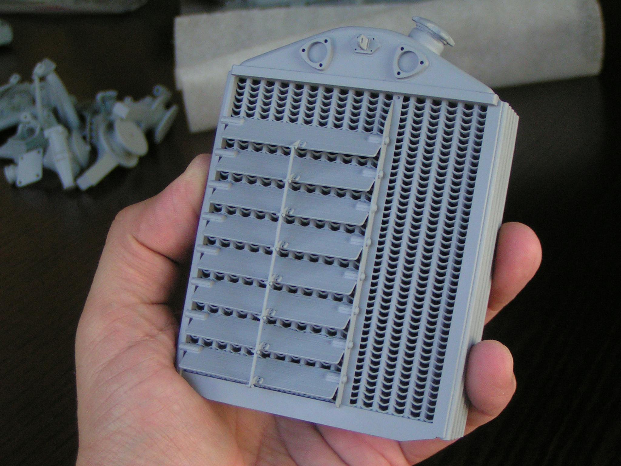 Alfa scale model radiator