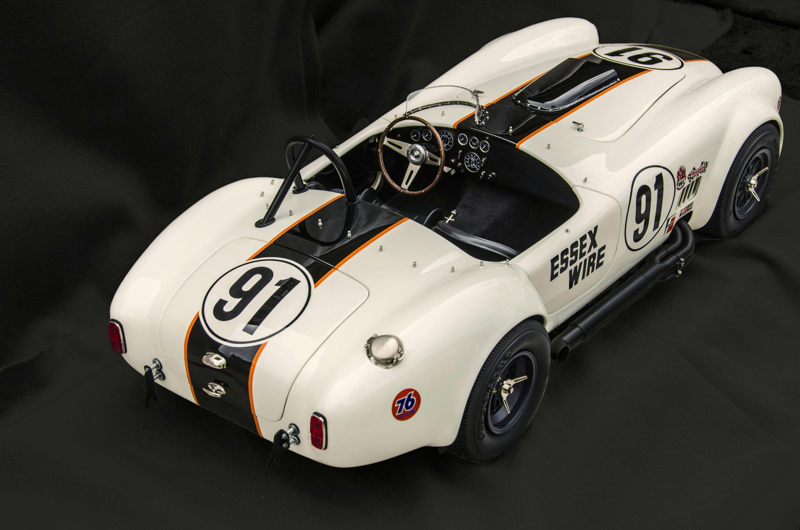 Essex Cobra scale model rear three-quarter