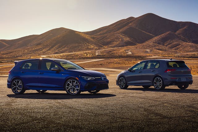 2022 VW GTI and Golf R