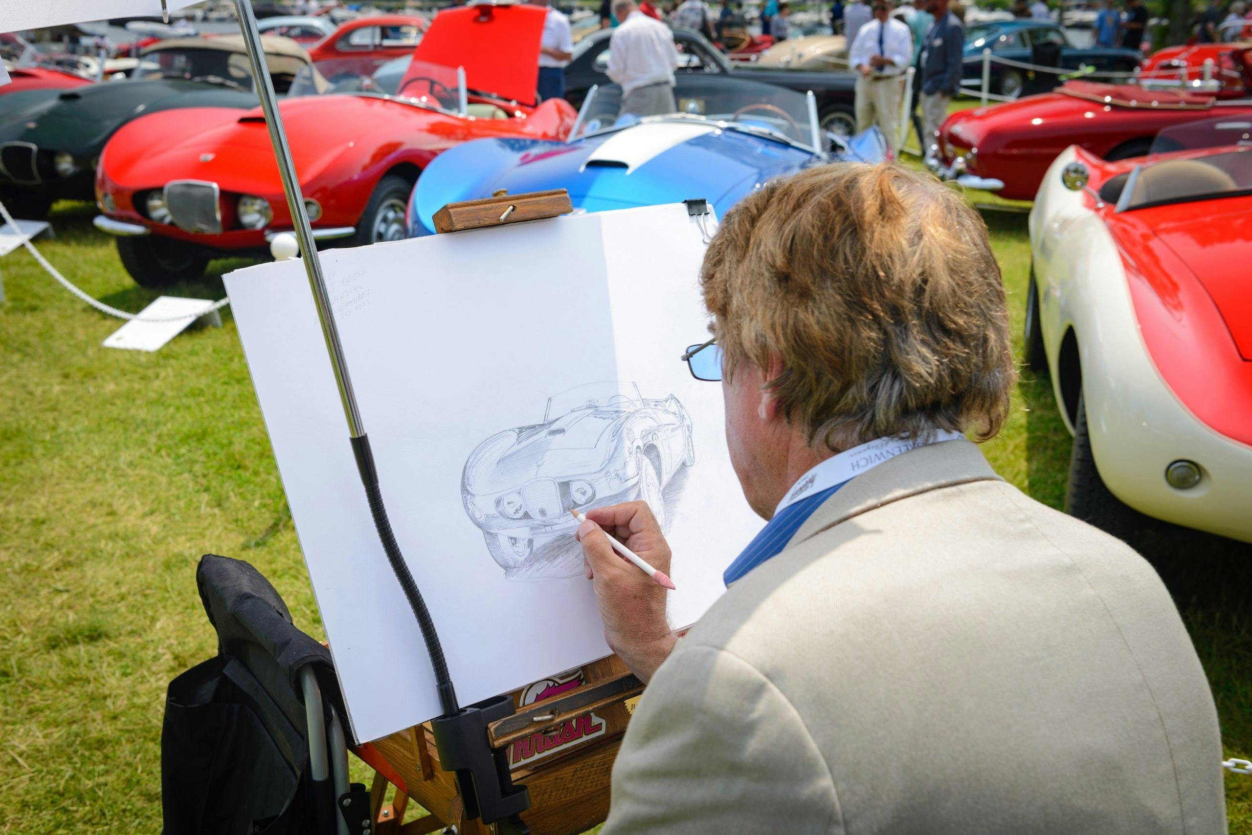 Greenwich concours art drawing