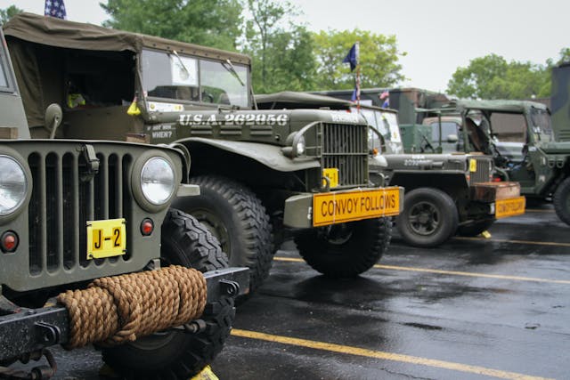 Military vehicle convoy fronts