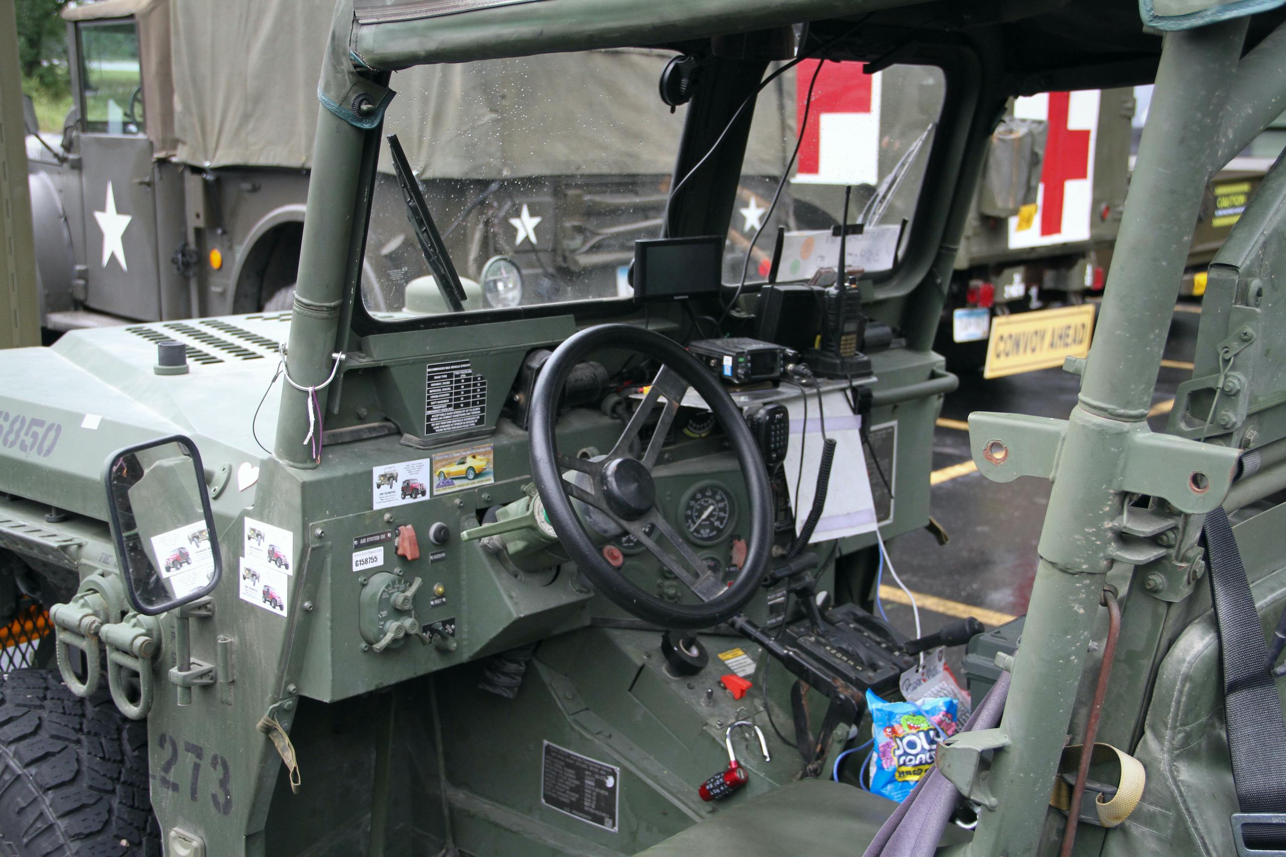 Military vehicle convoy usmc interior