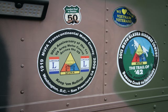 Military vehicle convoy stickers