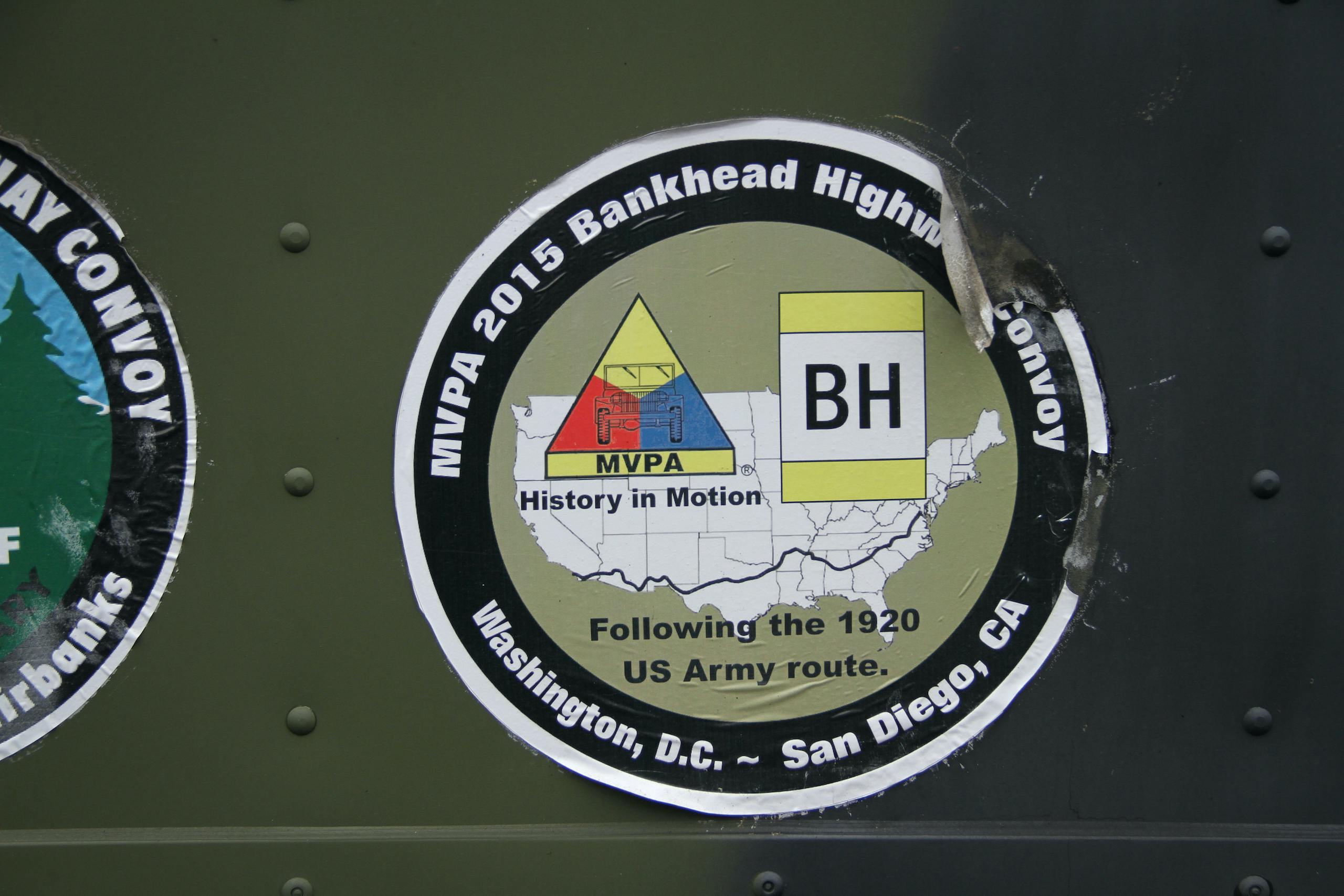 Military vehicle convoy sticker