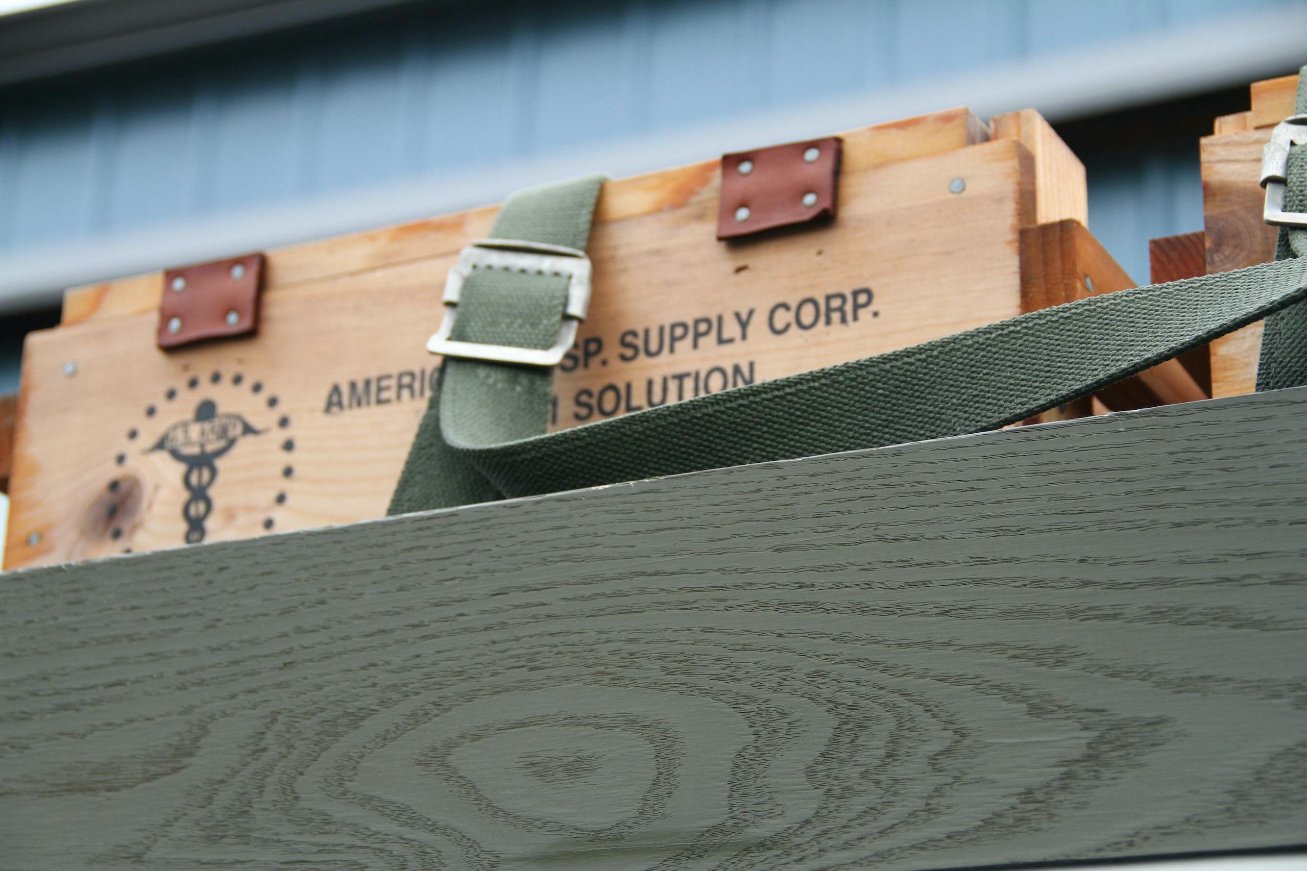 Military vehicle convoy supply boxes