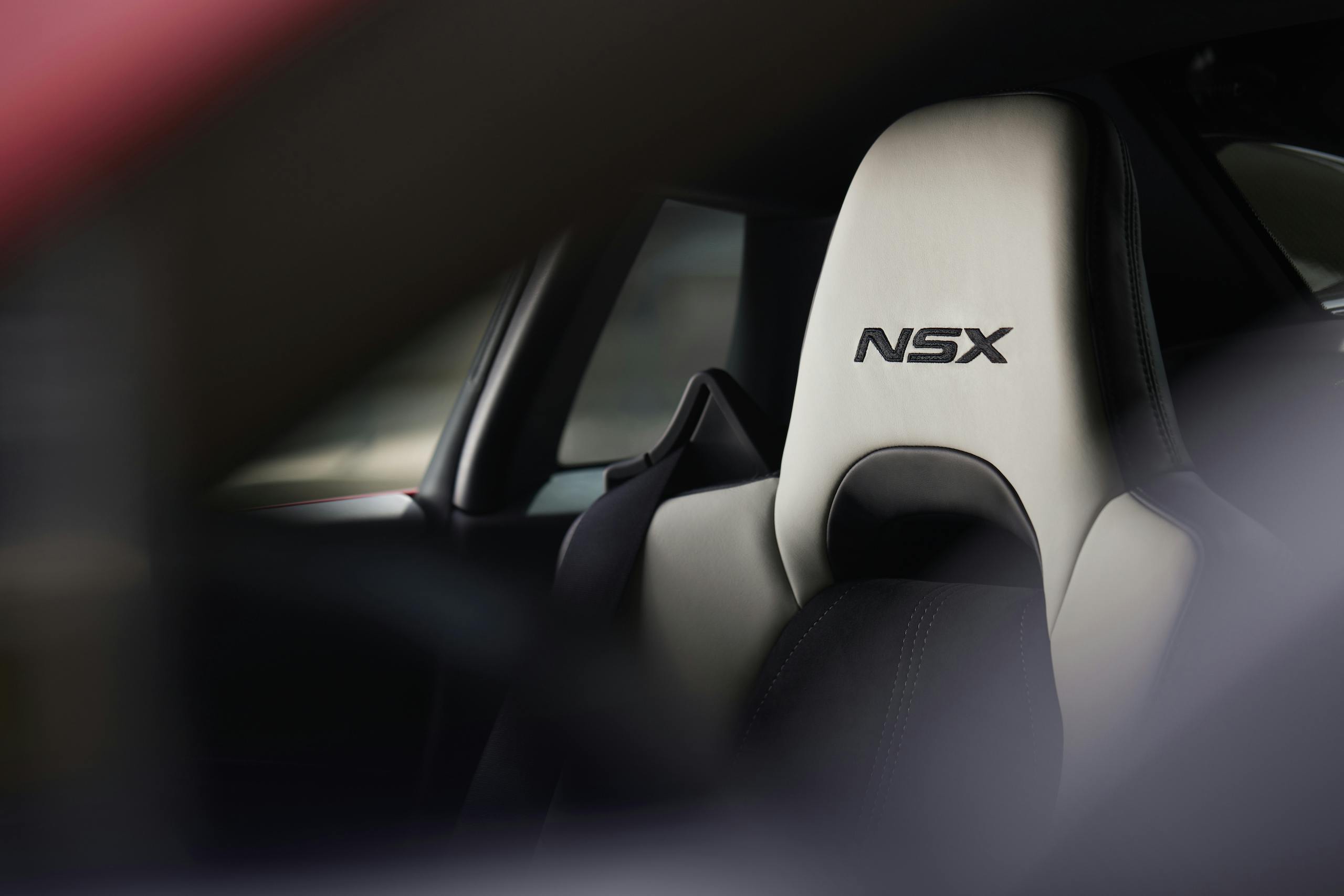 2022 Acura NSX Type S interior seat embroidery