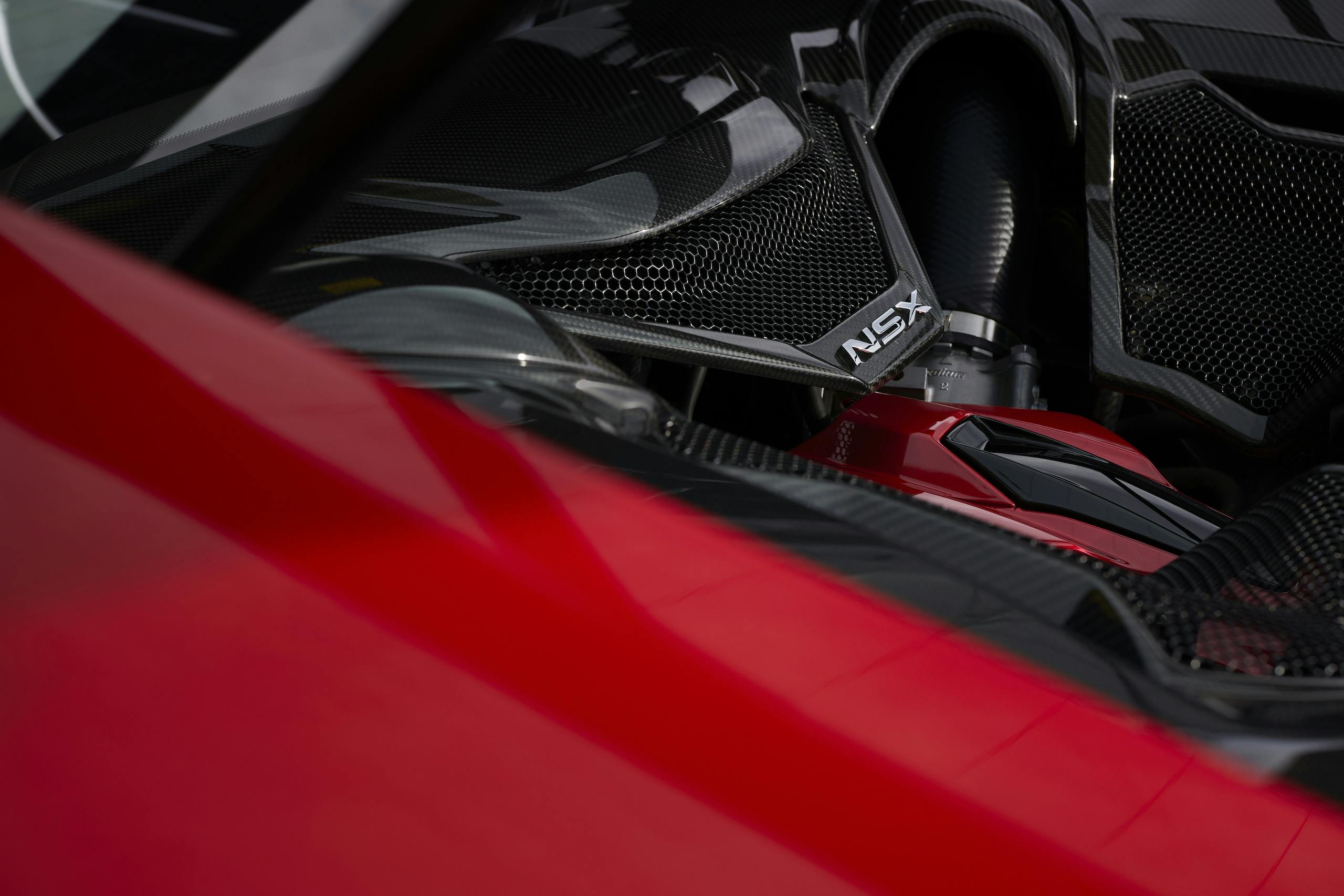 2022 Acura NSX Type S carbon fiber trim detail