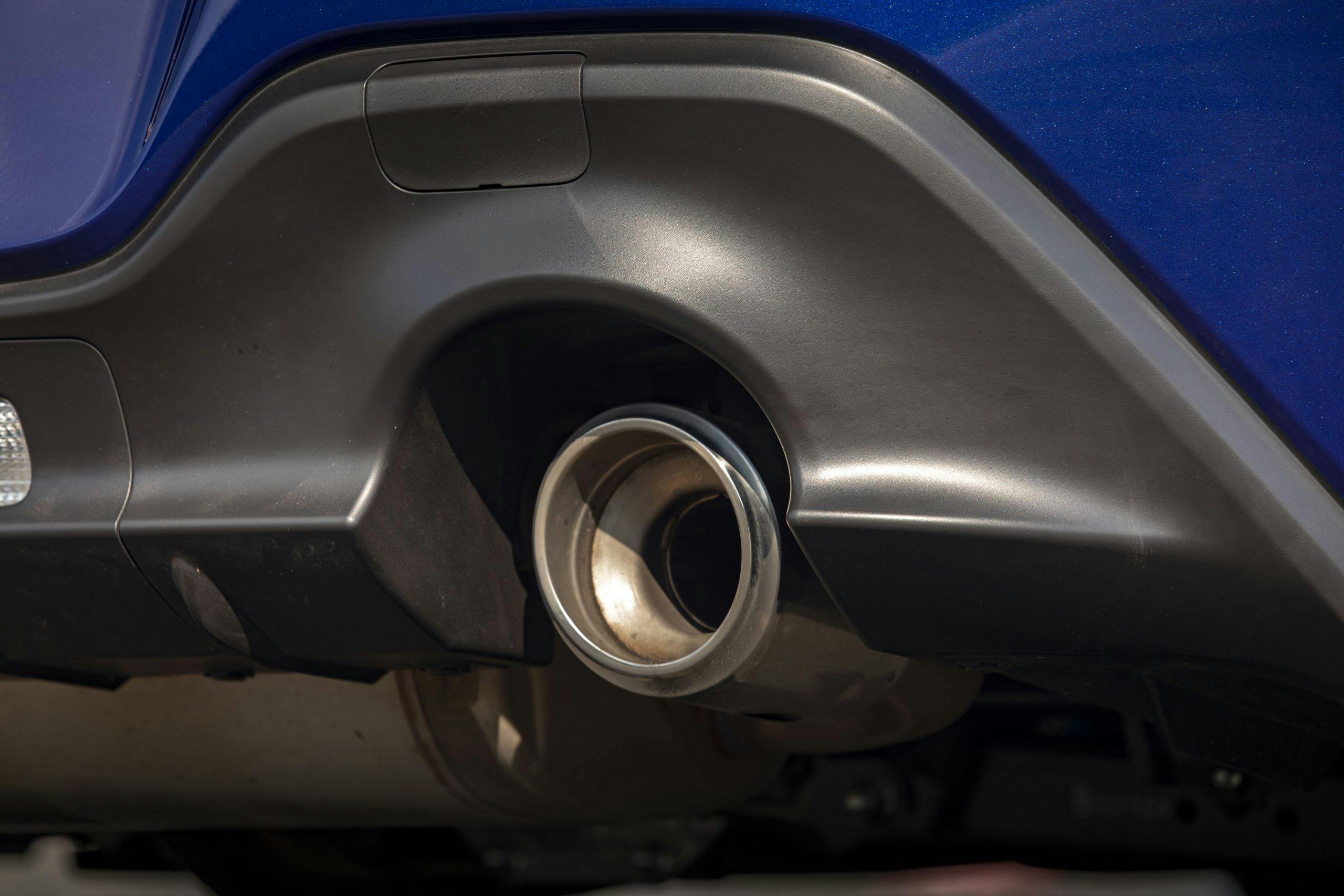 2022 Subaru BRZ rear exhaust tip detail