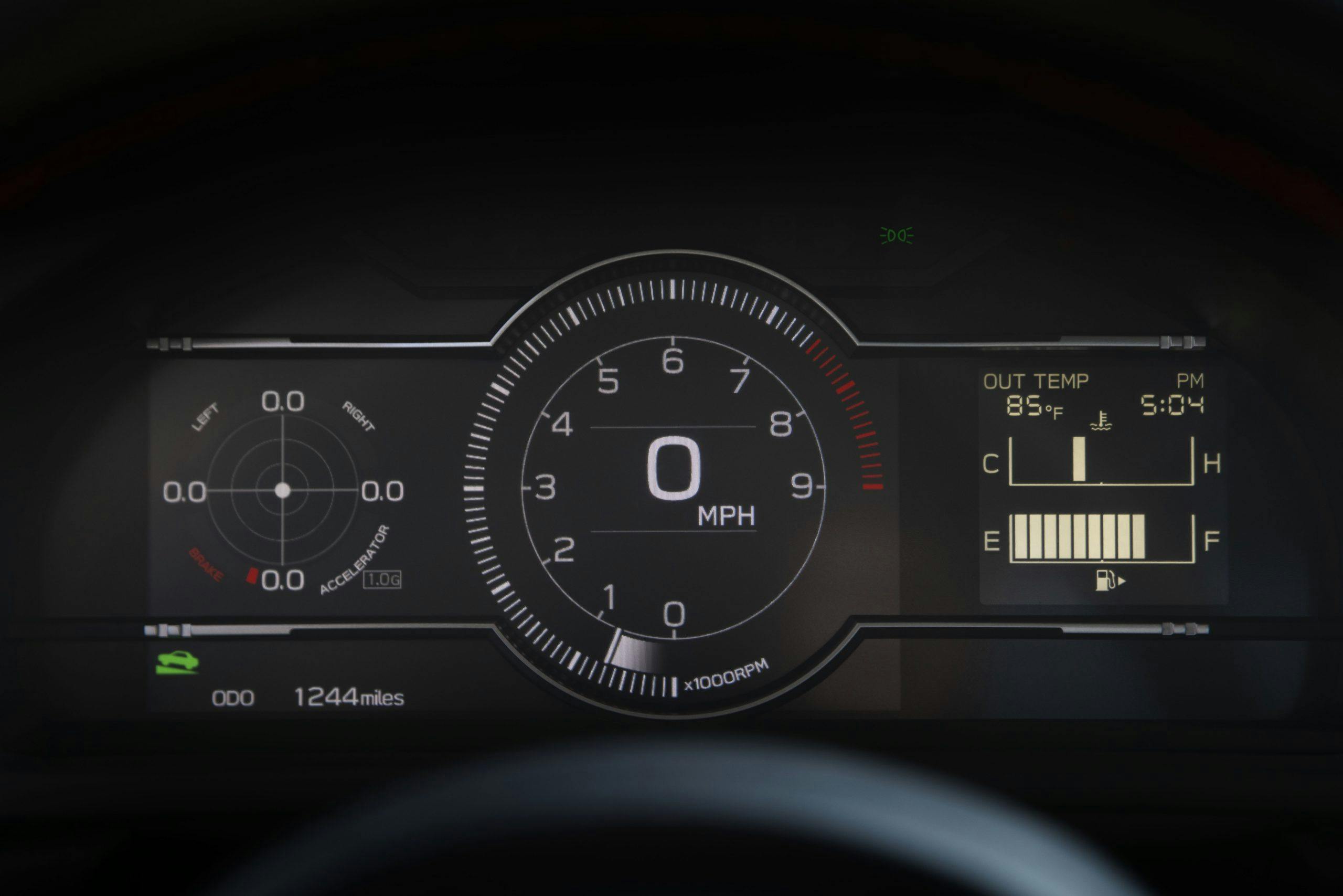 2022 Subaru BRZ interior dash digital gauges