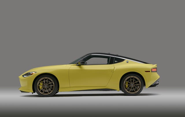 2023 Nissan Z side profile yellow