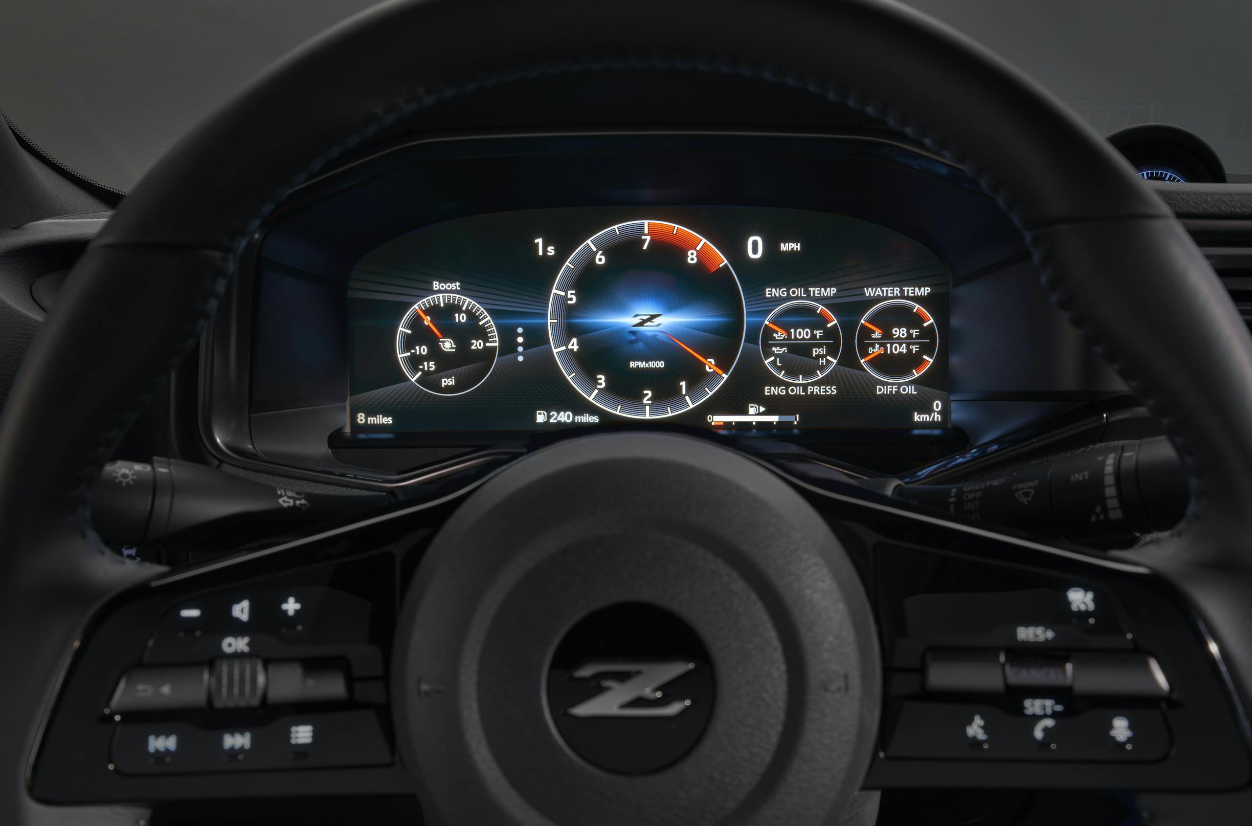 2023 Nissan Z interior digital dash