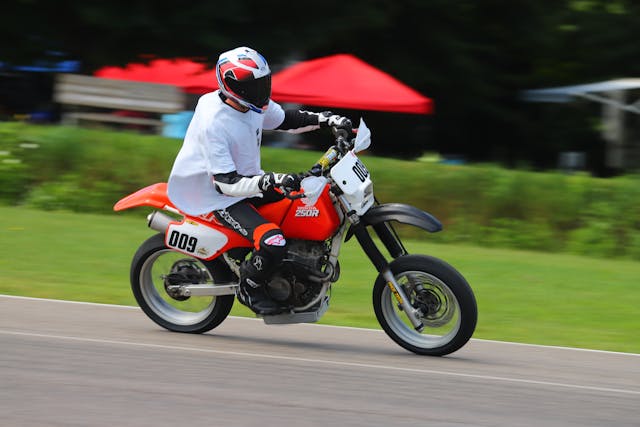 Kyle smith XR250R motard on track