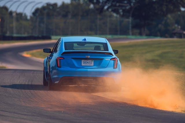 2022 Cadillac CT5-V Blackwing rear dirt cloud action