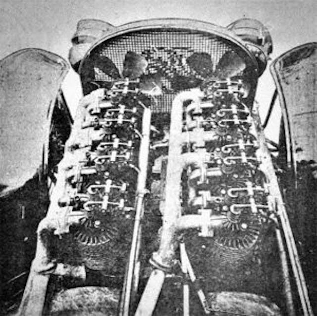 1907-08 Carter Two-Engine Car - engine