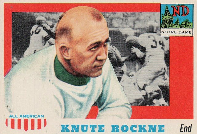 Knute Rockne - 1955 Topps All-American card