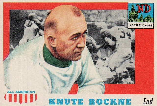 Knute Rockne - 1955 Topps All-American card