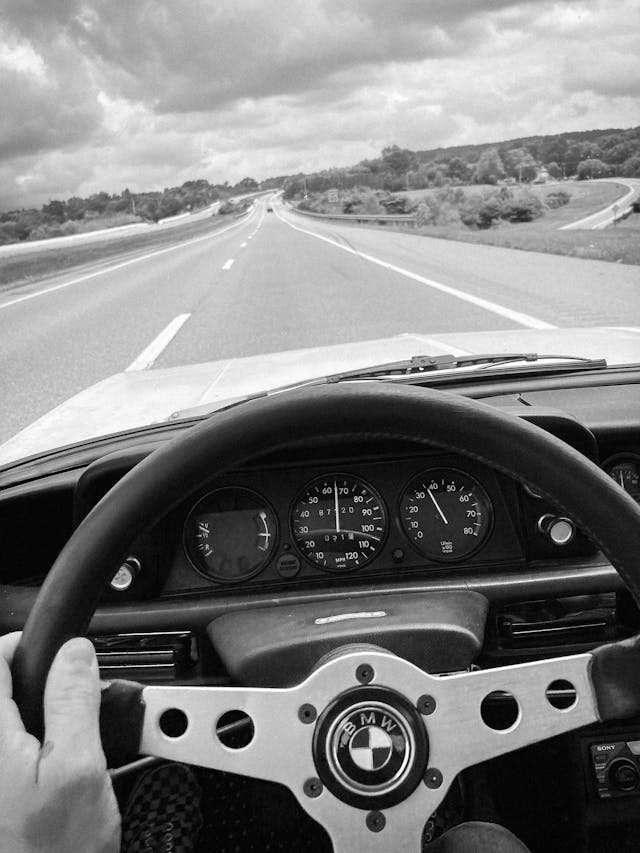 BMW 2002 resurrection open road over dash