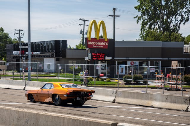 1969 Chevrolet Camaro Tom Bailey orange McDonald's Woodward Roadkill Nights 2021