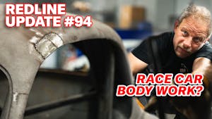 Banging, patching, and welding an old race car | Redline Update #94