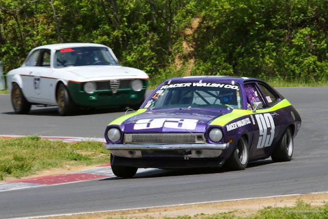 1971 Pinto racing at Thompson Speedway